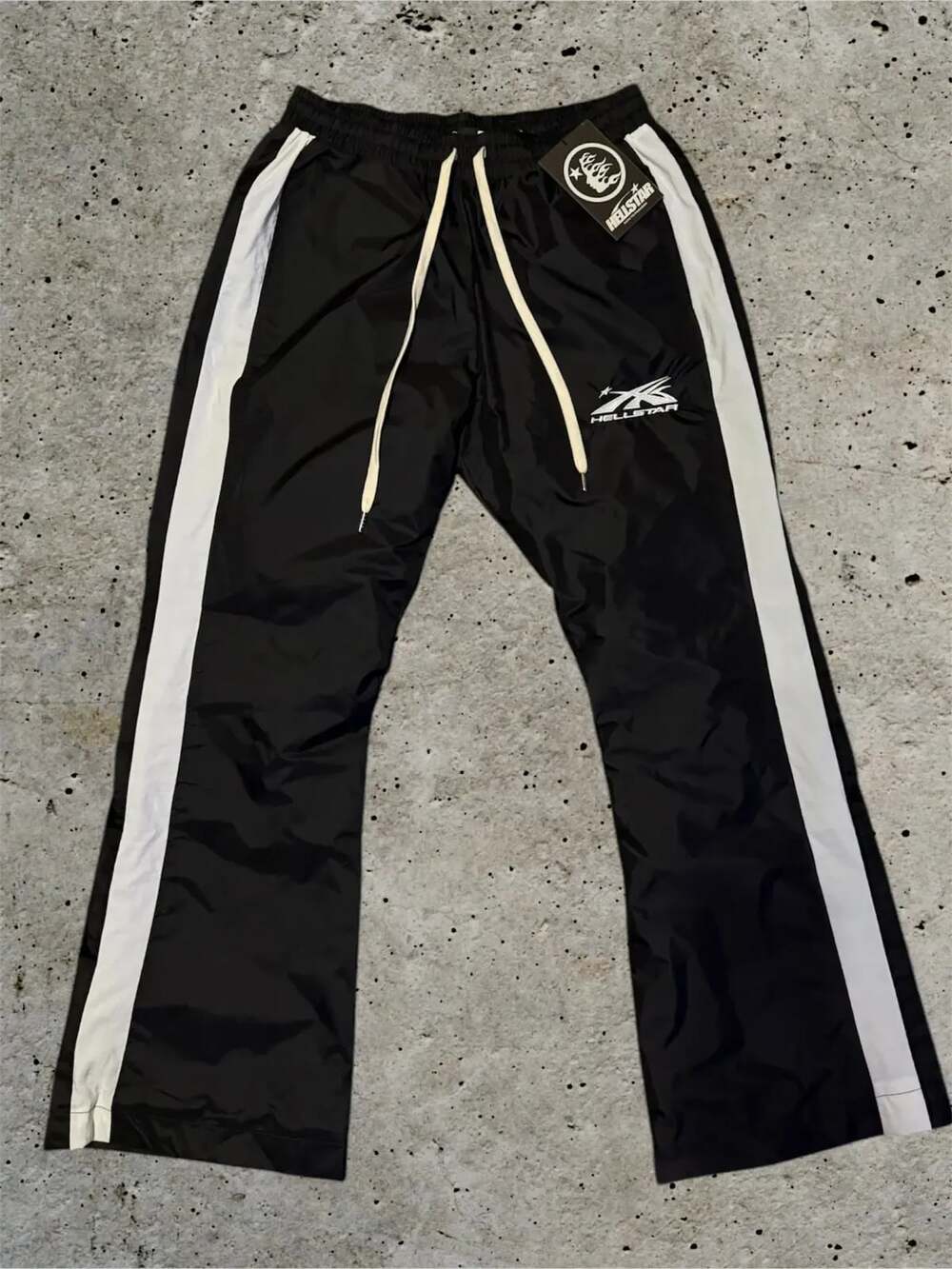 Hellstar Track Pants Black White Capsule 10 Nylon Sweatpants XL